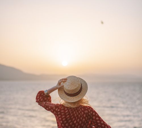 woman-in-a-red-dress-looking-at-the-sunset-4210065